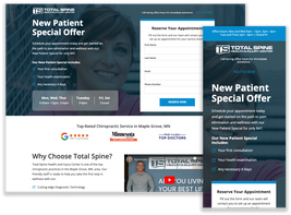 We design and implement landing pages that are made to convert.